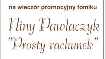 Wieczór promocyjny tomiku wierszy pt. „Prosty rachunek”