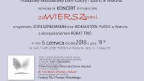 Koncert promujący płytę „zaWIERSZowani”