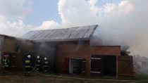 Na 40 tys. zł strat oszacowano wczorajszy pożar w miejscowości Skomlin