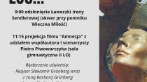 Odsłonięcie Ławeczki Ireny Sendlerowej oraz projekcja filmu „Amnezja”