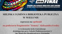 Spektakl na podstawie fragmentów „Zemsty” Aleksandra Fredry w bibliotece miejskiej