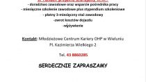 Szkolenia, stypendia, staże pośrednictwo pracy w ramach projektu „Od szkolenia do zatrudnienia”