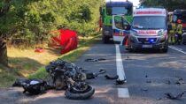 Śmiertelny wypadek na DK 74. Nie żyje motocyklista z Wielunia