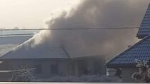 6 zastępów straży gasiło pożar w miejscowości Staw