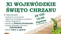Zaproszenie na XI Wojewódzkie Święto Chrzanu w Osjakowie