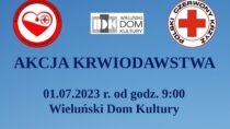 Zaproszenie na akcję krwiodawstwa Klubu HDK PCK w Wieluniu