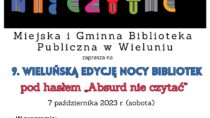 9. Wieluńska edycja Nocy Bibliotek 2023