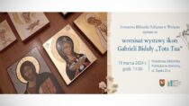 Zaproszenie na wernisaż wystawy ikon Gabrieli Biduły pt. „Tota Tua”