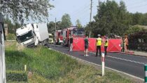 Śmiertelny wypadek w Gaszynie. Droga zablokowana