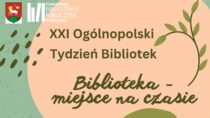 Zaproszenie na XXI Ogólnopolski Tydzień Bibliotek z biblioteką powiatową