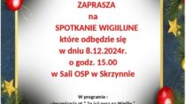 Spotkanie Wigilijne w Skrzynnie