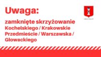 Zmiany w organizacji ruchu w Wieluniu. Zamknięcie skrzyżowania i objazdy